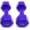 2 Unidades 8 Kg Mancuernas Pesas Hexagonales De Vinilo Fitness Gimnasia Morado 2 2 Unidades 8 Kg Mancuernas Pesas Hexagonales De Vinilo Fitness Gimnasia Morado -Fitness Tienda 2 unidades 8 kg mancuernas pesas hexagonales de vinilo fitness gimnasia morado