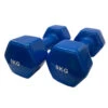 2 Unidades 9 Kg Mancuernas Pesas Hexagonales De Vinilo Fitness Gimnasia Azul -Fitness Tienda 2 unidades 9 kg mancuernas pesas hexagonales de vinilo fitness gimnasia azul