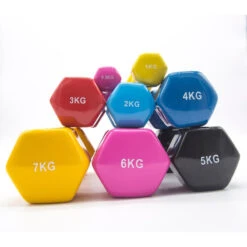 2 Unidades 9 Kg Mancuernas Pesas Hexagonales De Vinilo Fitness Gimnasia Azul -Fitness Tienda 2 unidades 9 kg mancuernas pesas hexagonales de vinilo fitness gimnasia azul 2