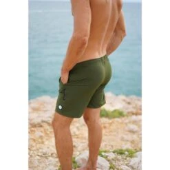 Bañador Corto Sostenible Hombre Poliamida Fitplanet Seaturtle Verde -Fitness Tienda baador corto sostenible hombre poliamida fitplanet seaturtle verde 4