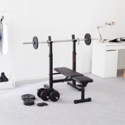 Banco Musculación Con Rack Plegable Corength -Fitness Tienda banco musculacion con rack plegable corength 4