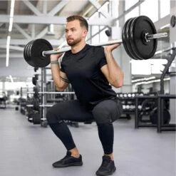 Barra Olímpica 1.8m Diámetro 25mm + 2 Seguros Fitness Tech -Fitness Tienda barra olimpica 18m diametro 25mm 2 seguros fitness tech 3