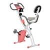 Bicicleta Estática HOMCOM Rosa 97x51x115 Cm Acero Abs Pvc