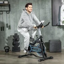 Bicicleta Estática Resistencia Ajustables SPORTNOW 114x59x117 Cm Negro -Fitness Tienda bicicleta estatica resistencia ajustables sportnow 114x59x117 cm negro 1