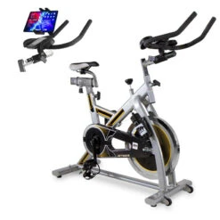 BH Fitness Bicicleta Indoor Mkt Jet H9158RFH + Soporte Universal Para Smartphone/tablet