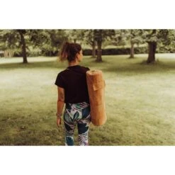 BOLSA DE YOGA EN CUERO DE CORCHO NATURAL -Fitness Tienda bolsa de yoga en cuero de corcho natural 2