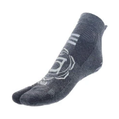 Calcetines De Yoga 1 Finger Adultos Antideslizantes Algodón Biológico Gris