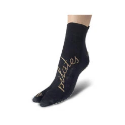 Calcetines Técnicos Pilates Fitness Adulto Antideslizantes Negro -Fitness Tienda calcetines tecnicos pilates fitness adulto antideslizantes negro oro
