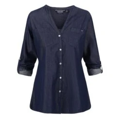 Regatta Camisa Malaya Apariencia Denim De Manga Larga Para Mujer Chambray