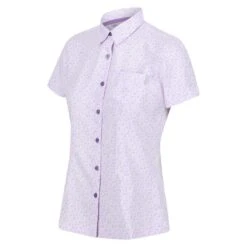 Regatta Camisa Mindano VI Margarita De Manga Corta Para Mujer Lila Pastel -Fitness Tienda camisa mindano vi margarita de manga corta para mujer lila pastel 2