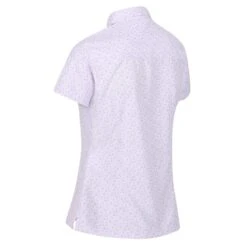 Regatta Camisa Mindano VI Margarita De Manga Corta Para Mujer Lila Pastel -Fitness Tienda camisa mindano vi margarita de manga corta para mujer lila pastel 3
