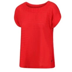 Regatta Camiseta Adine De Rayas Para Mujer Rojo Real -Fitness Tienda camiseta adine de rayas para mujer rojo real 3