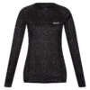 Regatta Camiseta Bampton Impreso De Manga Larga Para Mujer Negro -Fitness Tienda camiseta bampton impreso de manga larga para mujer negro