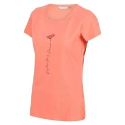Regatta Camiseta Breezed II Para Mujer Coral Fusión -Fitness Tienda camiseta breezed ii para mujer coral fusion 3