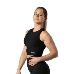 Camiseta Canalada V2 Con Cuello Alto Fitness Negra 10 Camiseta Canalada V2 Con Cuello Alto Fitness Negra -Fitness Tienda camiseta canalada v2 con cuello alto fitness negra 2