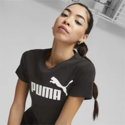 Camiseta Con Cuello De Pico Mujer Essentials PUMA -Fitness Tienda camiseta con cuello de pico mujer essentials puma 2