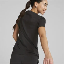 Camiseta Con Cuello De Pico Mujer Essentials PUMA -Fitness Tienda camiseta con cuello de pico mujer essentials puma 3