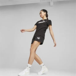 Camiseta Con Cuello De Pico Mujer Essentials PUMA -Fitness Tienda camiseta con cuello de pico mujer essentials puma 4