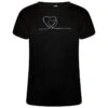 Dare 2b Camiseta Crystallize Corazón Para Mujer Negro