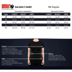 Gorilla Wear Camiseta De Manga Corta - Raleigh - Negro -Fitness Tienda camiseta de manga corta raleigh negro 4