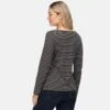 Regatta Camiseta Fernanda De Rayas Para Mujer Negro, Blanco -Fitness Tienda camiseta fernanda de rayas para mujer negro blanco