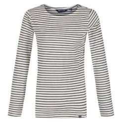 Regatta Camiseta Fernanda De Rayas Para Mujer Negro, Blanco -Fitness Tienda camiseta fernanda de rayas para mujer vainilla claro marino
