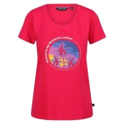 Regatta Camiseta Filandra VI Árbol Para Mujer Rosa Fusión