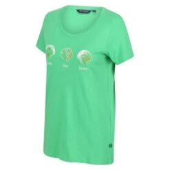 Regatta Camiseta Filandra VI Conchas Marinas Para Mujer Verde Vibrante -Fitness Tienda camiseta filandra vi conchas marinas para mujer verde vibrante 2