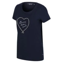 Regatta Camiseta Filandra VI Corazón Para Mujer Marino -Fitness Tienda camiseta filandra vi corazon para mujer marino 3