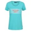 Regatta Camiseta Filandra VI De Rayas Para Mujer Turquesa -Fitness Tienda camiseta filandra vi de rayas para mujer turquesa