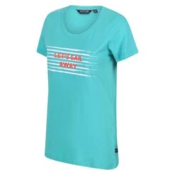 Regatta Camiseta Filandra VI De Rayas Para Mujer Turquesa -Fitness Tienda camiseta filandra vi de rayas para mujer turquesa 3