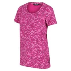 Regatta Camiseta Filandra VI Estampado Ditsy Para Mujer Fucsia -Fitness Tienda camiseta filandra vi estampado ditsy para mujer fucsia 3