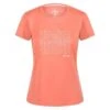 Regatta Camiseta Fingal VI Texto Para Mujer Coral Fusión -Fitness Tienda camiseta fingal vi texto para mujer coral fusion