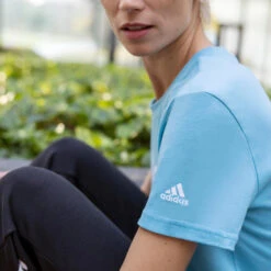 Camiseta Fitness Adidas Mujer Azul -Fitness Tienda camiseta fitness adidas mujer azul 2
