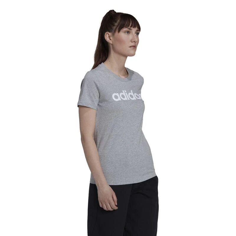 Camiseta Fitness Adidas Mujer Gris 5 Camiseta Fitness Adidas Mujer Gris - Imagen 3