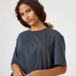 Camiseta Fitness Manga Corta Crop Top Mujer Domyos Rosa Azul -Fitness Tienda camiseta fitness manga corta crop top mujer domyos rosa azul 3