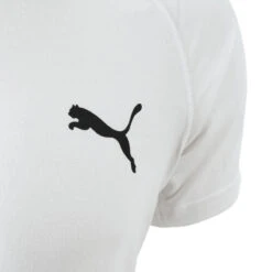 Camiseta Fitness Puma Hombre Blanco Algodón Manga Corta -Fitness Tienda camiseta fitness puma hombre blanco algodon manga corta 2