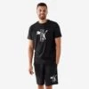Camiseta Fitness Puma Hombre Negro Manga Corta Algodón -Fitness Tienda camiseta fitness puma hombre negro manga corta algodon
