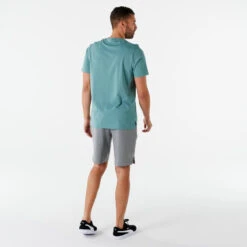 Camiseta Fitness Puma Hombre Verde Manga Corta Algodón -Fitness Tienda camiseta fitness puma hombre verde manga corta algodon 2