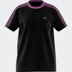 Camiseta Fitness Soft Training Adidas Mujer Negro Lila -Fitness Tienda camiseta fitness soft training adidas mujer negro lila 2