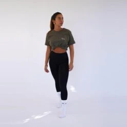 Camiseta Fitness Sostenible Manga Corta Algodón Unisex Fitplanet Seaturtle Verde -Fitness Tienda camiseta fitness sostenible manga corta algodon unisex fitplanet seaturtle verde 3