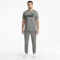 Camiseta Hombre PUMA Essentials Logo Gris -Fitness Tienda camiseta hombre puma essentials logo gris 3
