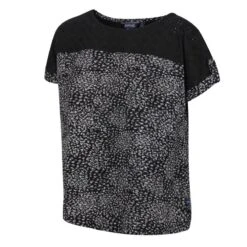 Regatta Camiseta Jaida Abstracto Para Mujer Negro -Fitness Tienda camiseta jaida abstracto para mujer negro 3