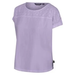 Regatta Camiseta Jaida Para Mujer Lila Pastel -Fitness Tienda camiseta jaida para mujer lila pastel 2