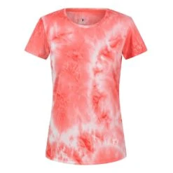 Regatta Camiseta Josie Gibson Fingal Edition Para Mujer Coral Fusión Teñida Con Nudos