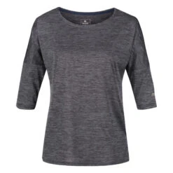 Regatta Camiseta Manga 3/4 Pulser Para Mujer Negro