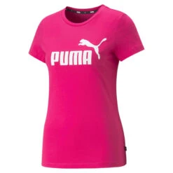 Camiseta Mujer Essentials Logo PUMA Rosa -Fitness Tienda camiseta mujer essentials logo puma rosa 5