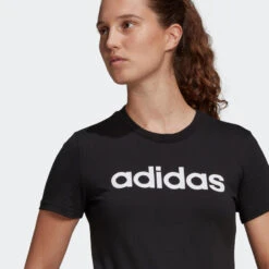 Camiseta Mujer Manga Corta 100% Algodón Adidas Fitness Linear Negro 10 Camiseta Mujer Manga Corta 100% Algodón Adidas Fitness Linear Negro -Fitness Tienda camiseta mujer manga corta 100 algodon adidas fitness linear negro 3