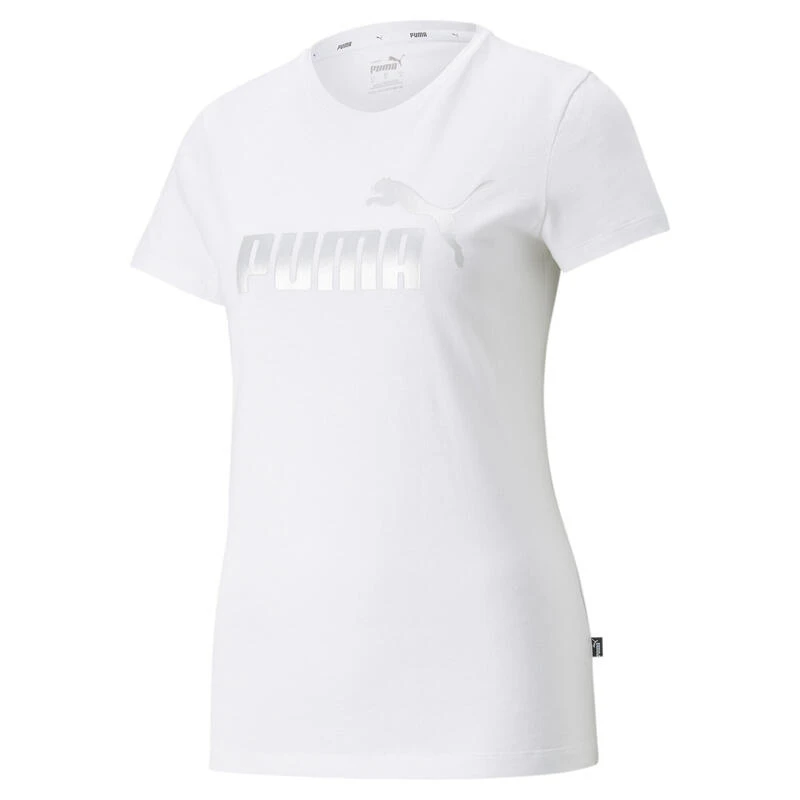 Camiseta Mujer PUMA Essentials+ Metallic Logo Negro 8 Camiseta Mujer PUMA Essentials+ Metallic Logo Negro - Imagen 6