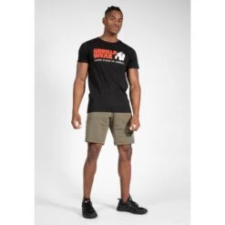 Camiseta Musculación Manga Corta Algodón Hombre GORILLA WEAR Classic Negro -Fitness Tienda camiseta musculacion manga corta algodon hombre gorilla wear classic negro 2